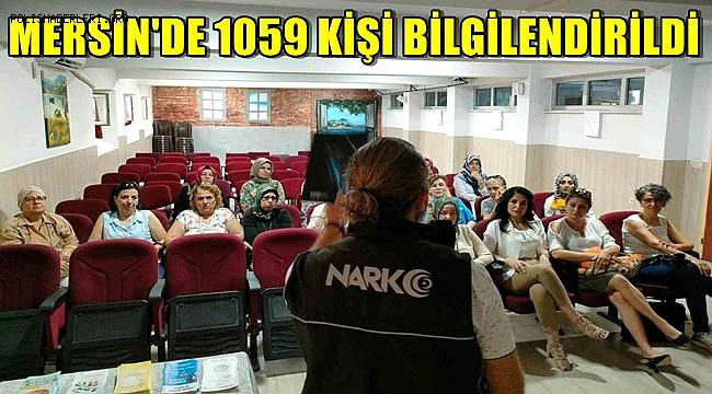 Mersin'de 'En iyi narkotik polisi! Anne' eğitimleriyle bin 59 kişiye ulaşıldı 