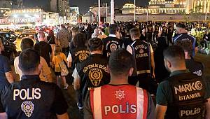 Beyoğlu'nda helikopter destekli asayiş denetimi