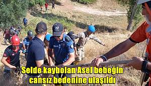 Selde kaybolan Asel bebeğin cansız bedenine ulaşıldı