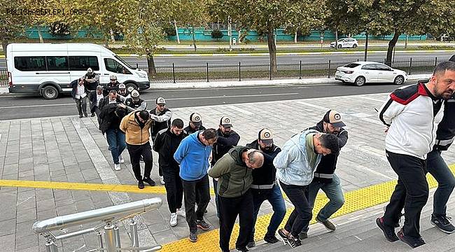 Bulutlar Çetesi'ne operasyonda 8 tutuklama 