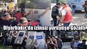 Diyarbakır'da izinsiz yürüyüşte gözaltına alınan DBP'li tutuklandı, 103 kişi serbest 