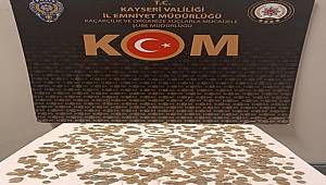 Kayseri'de 773 adet tarihi sikke ele geçirildi 
