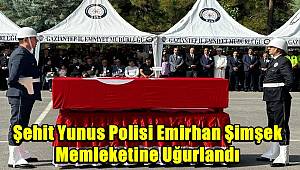 Şehit Yunus Polisi Emirhan Şimşek Memleketine Uğurlandı 