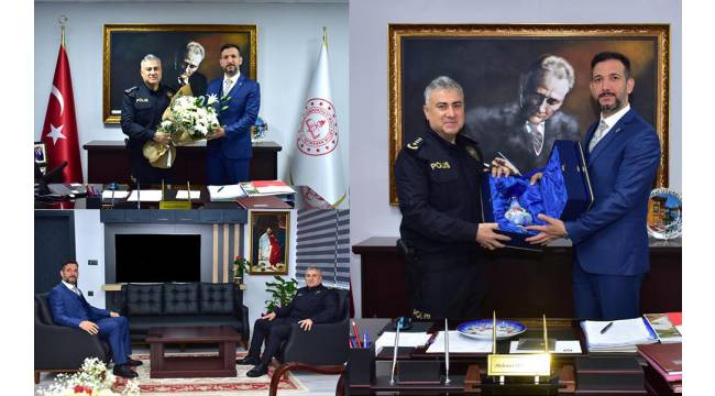 Emniyet Müdürü Aktaş'tan Mehmet Uğurelli'ye Öğretmenler Günü Ziyareti