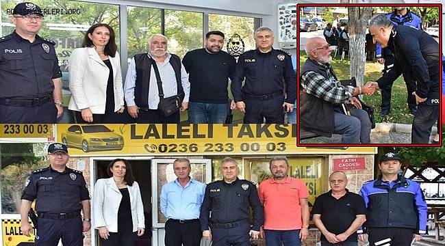 Emniyet Müdürü Fahri Aktaş mahalle sakinlerini işyerlerinde ziyaret ediyor