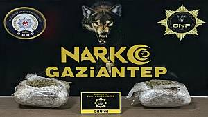Gaziantep'te 1,5 kilogram sentetik uyuşturucu ele geçirildi 