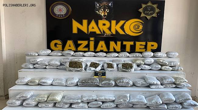 Gaziantep’te 41 kilo skunk ve metamfetamin ele geçirildi 