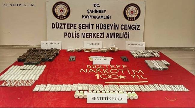 Gaziantep'te 7 bin 692 uyuşturucu hap ele geçirildi