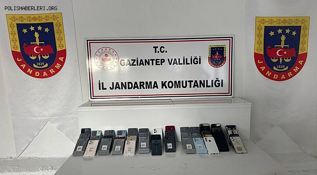 Gaziantep'te 867 bin TL değerinde kaçak telefon ele geçirildi 