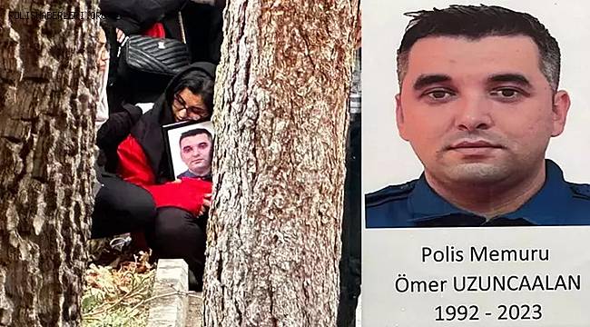 Kalp krizi geçiren polis öldü! cenazede eşi fotoğrafına sarılarak gözyaşı döktü 