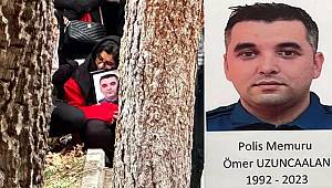 Kalp krizi geçiren polis öldü! cenazede eşi fotoğrafına sarılarak gözyaşı döktü 