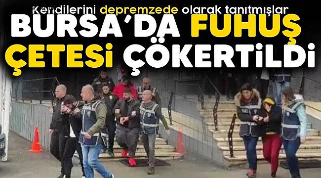 Bursa'da fuhuş çetesi çökertildi 