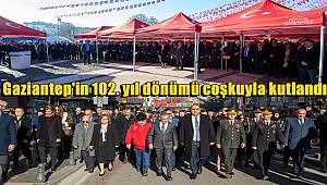 Gaziantep'in düşman işgalinden kurtuluşunun 102. yıl dönümü coşkuyla kutlandı 