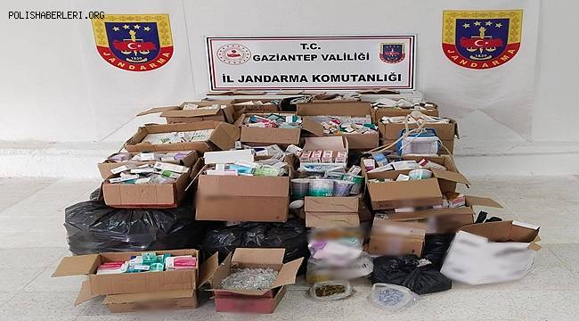 Gaziantep'te 3 Milyon TL Değerinde Kaçak İlaç ve Malzeme Ele Geçirildi