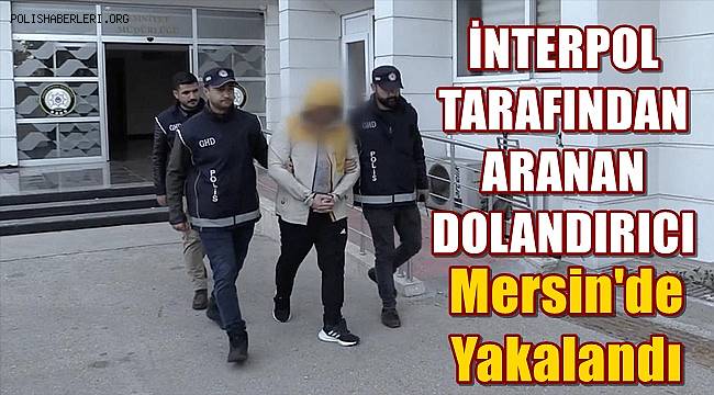 Interpol'ün aradığı dolandırıcılık şüpheli, Mersin'de yakalandı