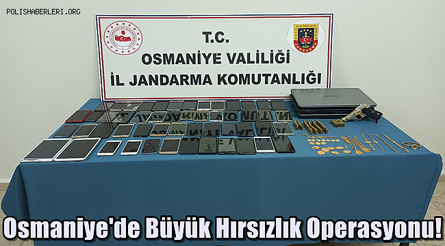 Osmaniye'de Büyük Hırsızlık Operasyonu! 