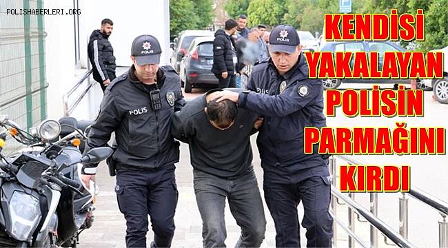 Ruhsatsız tabancasını atıp, kaçtı! kendisini yakalayan polisin parmağını kırdı 