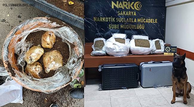 Sakarya'da 46,7 kilogram uyuşturucu ele geçirildi