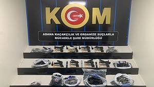 Adana'da 7 ruhsatsız tabanca ve 547 silah parçası ele geçirildi, 5 şüpheli gözaltına alındı 