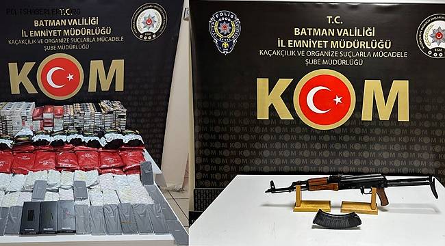 Batman'da bir aydaki kaçakçılık operasyonlarında 19 gözaltı 