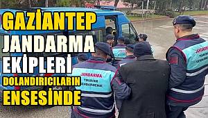 Gaziantep'te jandarma ekipleri dolandırıcılık şüphelilerini gözaltına aldı 