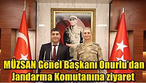 MÜZSAN Genel Başkanı Onurlu’dan Jandarma Komutanına ziyaret  