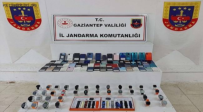Gaziantep'te 1 milyon lira değerinde kaçak telefon ele geçirildi 