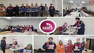 Sivas İl Jandarma Komutanlığı, köy okullarındaki öğrencilere test ve boyama kitabı hediye etti