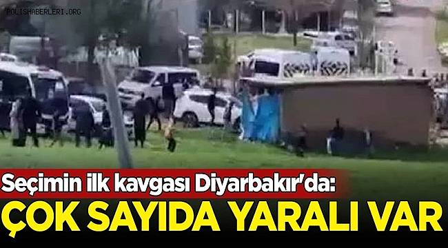 Diyarbakır'da oy verme işlemi sırasında çıkan kavgada çok sayıda yaralı var 