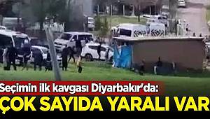 Diyarbakır'da oy verme işlemi sırasında çıkan kavgada çok sayıda yaralı var 