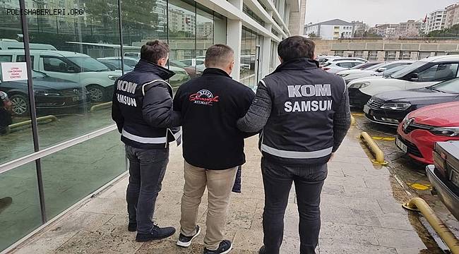 Samsun'da 26 yıl 8 ay hapis cezası bulunan hükümlü yakalandı