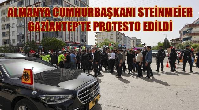 Almanya Cumhurbaşkanı Steinmeier, Gaziantep'te protesto edildi 