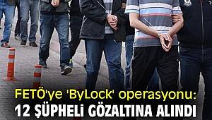 FETÖ'ye 'ByLock' operasyonu! 12 şüpheli gözaltına alındı 
