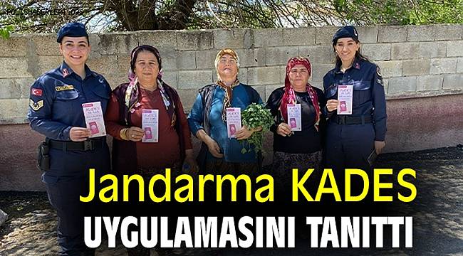 Gaziantep'te jandarma ekipleri KADES uygulamasını tanıttı 