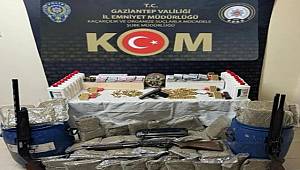Gaziantep'te uyuşturucu ve silahla yakalanan zanlı tutuklandı