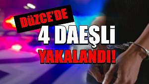 Düzce'de DEAŞ Terör Örgütüne Operasyon! 4 Şüpheli Yakalandı 
