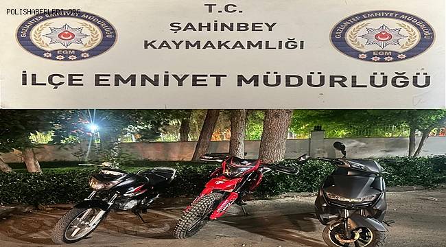 Gaziantep'te 3 Ayrı Motosiklet Hırsızlığı Şüphelisi Yakalandı 