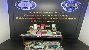 Muratpaşa'daki denetimlerde kaçak ürünlere el konuldu