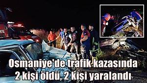 Osmaniye'de trafik kazasında 2 kişi öldü, 2 kişi yaralandı 