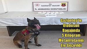 Gaziantep'te Otobüsün Bagajında 5 Kilogram Metamfetamin Ele Geçirildi 