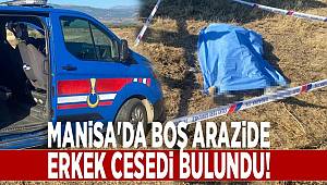 Manisa'da arazide erkek cesedi bulundu 