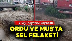Ordu ve Muş'ta sel felaketi! 2 kişi hayatını kaybetti
