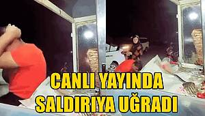 Canlı yayın yapan dönerciye silahlı saldırı! Kadın müşterinin sakinliği şaşırttı!
