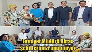 Manisa Emniyet Müdürü Aktaş şehitlerimizi unutmuyor 