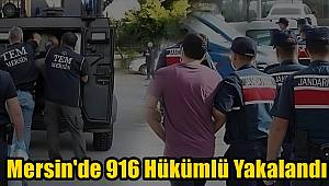 Mersin'de 916 Hükümlü Yakalandı 