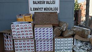 Bigadiç'te polisten kaçak sigara operasyonu 