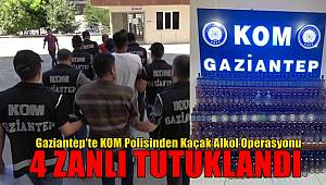 Gaziantep'te sahte alkol imal ettiği öne sürülen 4 zanlı tutuklandı