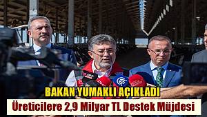 Tarım ve Orman Bakanı Yumaklı'dan Üreticilere 2,9 Milyar TL Destek Müjdesi 