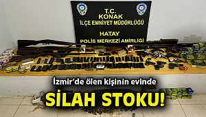 İzmir'de 91 yaşında hayatını kaybeden adamın evinden çok sayıda silah bulundu 