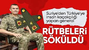 Sınırda insan kaçakçılığı yapan Tuğgeneral Bilal Çokay'ın rütbesi geri alındı